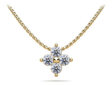 Load image into Gallery viewer, Brilliant Four Diamond Pendant with 0.24 ct.(finished) 2.5mm - Luxury Time NYC