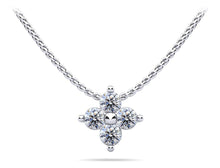 Load image into Gallery viewer, Brilliant Four Diamond Pendant with 0.24 ct.(finished) 2.5mm - Luxury Time NYC