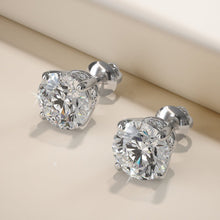 Load image into Gallery viewer, Brilliant Stud Earrings with Side Diamonds Lab - Grown Diamond with 1.04 ct. (2X0.50 ct. center diamonds) - Luxury Time NYC