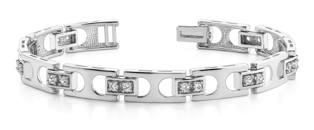 Buckle Link Diamond Bracelet with 1.70 ct.(finished) 2.75mm - Luxury Time NYC