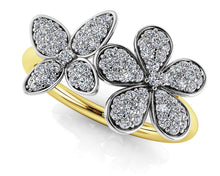 Load image into Gallery viewer, Butterfly And Flower Diamond Ring with 0.39 ct.(finished) - Luxury Time NYC