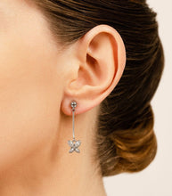 Load image into Gallery viewer, Butterfly Drop Bar Earrings Lab - Grown Diamond with 0.56 ct.(finished) - Luxury Time NYC