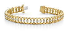 Load image into Gallery viewer, Candlestick Link Diamond Bracelet with 1.04 ct.(finished) 1.75mm - Luxury Time NYC