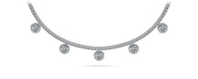 Load image into Gallery viewer, Captivating Diamond Tennis Diamond Necklace with 8.53 ct.(finished) 1mm, 2.2mm, 4.5mm - Luxury Time NYC