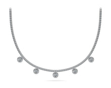 Load image into Gallery viewer, Captivating Diamond Tennis Diamond Necklace with 8.53 ct.(finished) 1mm, 2.2mm, 4.5mm - Luxury Time NYC