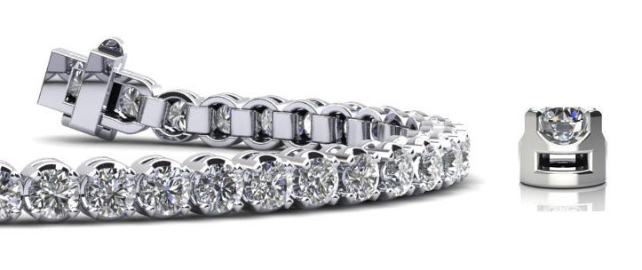 Captivating Shimmer Diamond Tennis Bracelet with 2.59 ct.(finished) 2.3mm - Luxury Time NYC