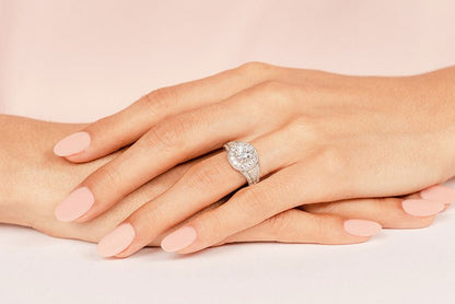 Cascading Diamond Engagement Ring with 1.91 ct. (1.25 ct. center diamond) - Luxury Time NYC