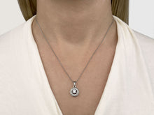 Load image into Gallery viewer, Center Diamond Circle Diamond Pendant with 0.64 ct.(finished) 1.2mm, 5mm - Luxury Time NYC