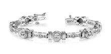 Load image into Gallery viewer, Channel And Bezel Set Fashion Diamond Bracelet with 3.09 ct.(finished) 2mm, 4mm - Luxury Time NYC