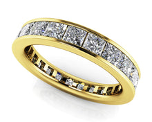 Load image into Gallery viewer, Channel Set Princess Diamond Eternity Band Diamond with 1.55 ct.(finished) 2.0mm - Luxury Time NYC