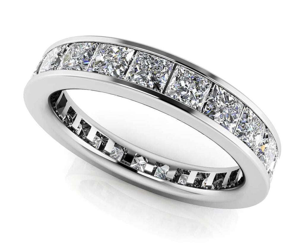 Channel Set Princess Diamond Eternity Band Diamond with 1.55 ct.(finished) 2.0mm - Luxury Time NYC