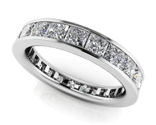 Load image into Gallery viewer, Channel Set Princess Diamond Eternity Band Diamond with 1.89 ct.(finished) 2.2mm - Luxury Time NYC