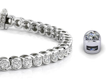 Load image into Gallery viewer, Channel Set Round Diamond Tennis Bracelet with 0.99 ct.(finished) 1.6mm - Luxury Time NYC