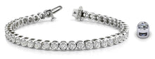 Load image into Gallery viewer, Channel Set Round Diamond Tennis Bracelet with 2.13 ct.(finished) 2.2mm - Luxury Time NYC