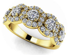 Load image into Gallery viewer, Charming Flowers Anniversary Band Diamond with 1.08 ct.(finished) 1.3mm, 3.2mm - Luxury Time NYC