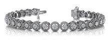 Load image into Gallery viewer, Circle Filigree Diamond Link Diamond Bracelet with 1.25 ct.(finished) 2.0mm - Luxury Time NYC