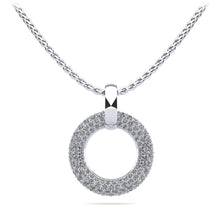 Load image into Gallery viewer, Circle of Life Diamond Pendant with 0.96 ct.(finished) 1.1mm, 1.3mm, 1.5mm - Luxury Time NYC