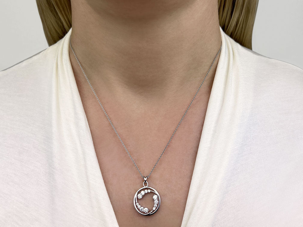 Circle Of Love Diamond Pendant with 0.25 ct.(finished) - Luxury Time NYC