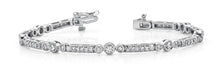 Load image into Gallery viewer, Circle Square Diamond Bracelet with 1.97 ct.(finished) 1.75mm, 2mm, 3mm - Luxury Time NYC