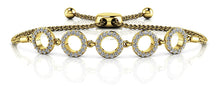 Load image into Gallery viewer, Circles Of Love Adjustable Diamond Bracelet with 0.53 ct.(finished) 1.1mm - Luxury Time NYC