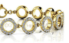 Load image into Gallery viewer, Circles Of Love Diamond Bracelet with 1.68 ct.(finished) 1.1mm - Luxury Time NYC