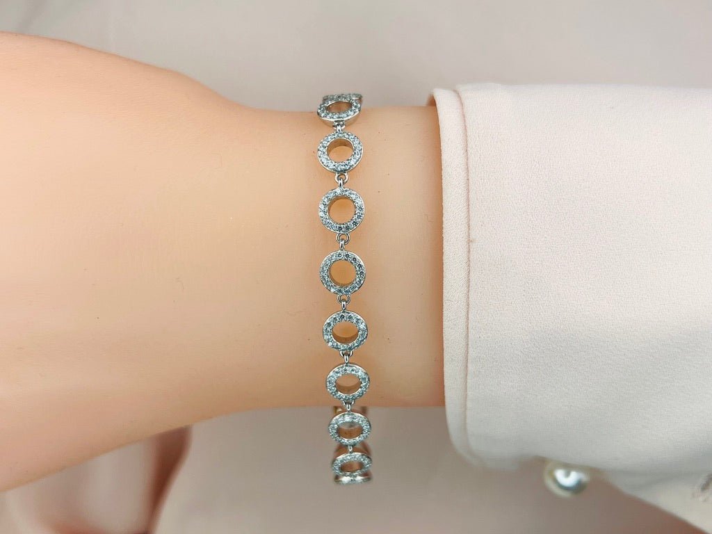 Circles Of Love Diamond Bracelet with 1.68 ct.(finished) 1.1mm - Luxury Time NYC