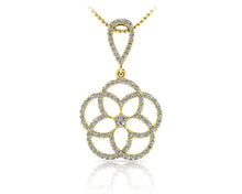 Load image into Gallery viewer, Circles Of Love Diamond Pendant with 1.12 ct.(finished) 1.2mm, 1.3mm, 3mm - Luxury Time NYC