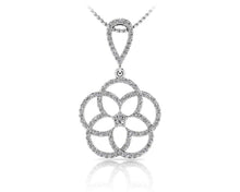 Load image into Gallery viewer, Circles Of Love Diamond Pendant with 1.12 ct.(finished) 1.2mm, 1.3mm, 3mm - Luxury Time NYC