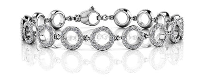 Circles Of Love Lab - Grown Diamond Bracelet with 1.68 ct.(finished) 1.1mm - Luxury Time NYC