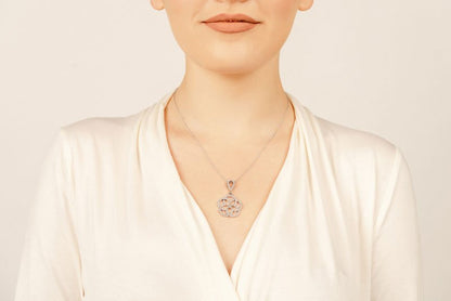 Circles Of Love Lab - Grown Diamond Pendant with 1.12 ct.(finished) 1.2mm, 1.3mm, 3mm - Luxury Time NYC