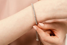 Load image into Gallery viewer, Classic 4 Prong Adjustable Diamond Bracelet with 0.69 ct.(finished) 2mm - Luxury Time NYC