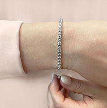 Load image into Gallery viewer, Classic 4 Prong Diamond Tennis Bracelet with 10.26 ct.(finished) 4.2mm - Luxury Time NYC