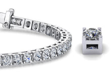 Load image into Gallery viewer, Classic 4 Prong Diamond Tennis Bracelet with 10.26 ct.(finished) 4.2mm - Luxury Time NYC