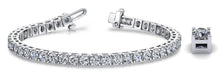 Load image into Gallery viewer, Classic 4 Prong Diamond Tennis Bracelet with 11.88 ct.(finished) 4.5mm - Luxury Time NYC