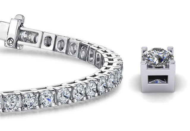 Classic 4 Prong Diamond Tennis Bracelet with 17.67 ct.(finished) 5.3mm - Luxury Time NYC