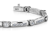 Load image into Gallery viewer, Classic Channel Frame Diamond Bracelet with 3.05 ct.(finished) 1.75mm, 3mm - Luxury Time NYC