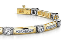 Load image into Gallery viewer, Classic Channel Frame Diamond Bracelet with 3.05 ct.(finished) 1.75mm, 3mm - Luxury Time NYC