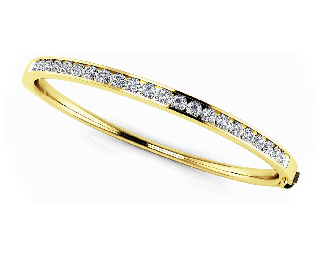 Classic Channel Set Bangle Lab - Grown Diamond Bracelet with 1.98 ct.(finished) 2.8mm - Luxury Time NYC