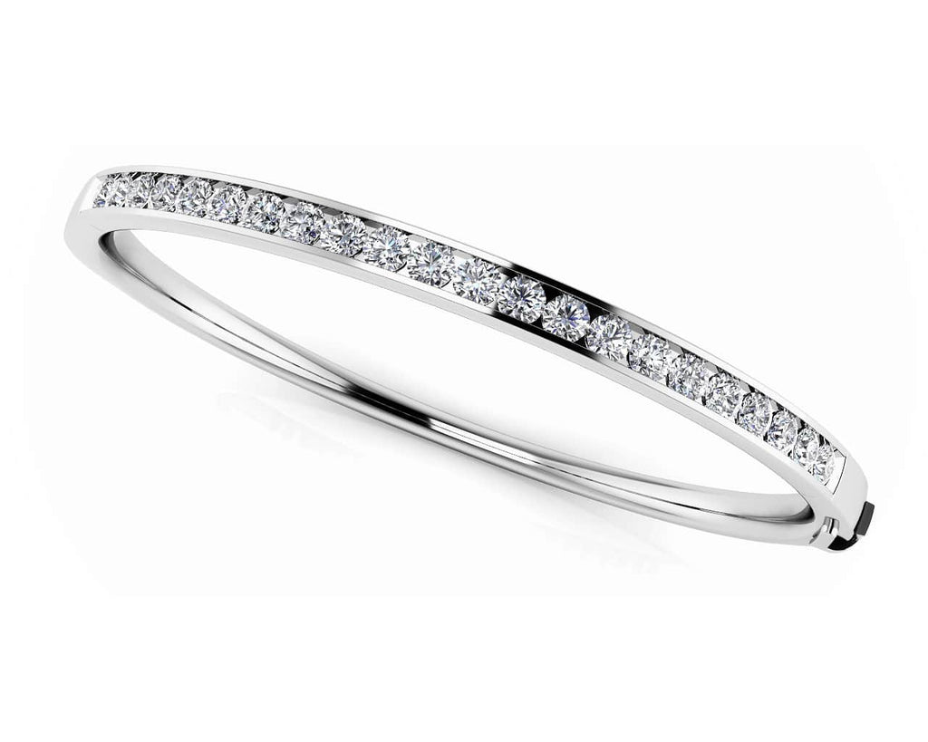 Classic Channel Set Bangle Lab - Grown Diamond Bracelet with 1.98 ct.(finished) 2.8mm - Luxury Time NYC