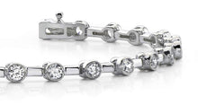 Load image into Gallery viewer, Classic Column Link Bezel Set Diamond Bracelet with 1.02 ct.(finished) 2mm - Luxury Time NYC