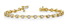 Load image into Gallery viewer, Classic Column Link Bezel Set Diamond Bracelet with 1.02 ct.(finished) 2mm - Luxury Time NYC