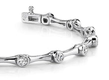 Load image into Gallery viewer, Classic Column Link Diamond Bracelet with 0.70 ct.(finished) 2.5mm - Luxury Time NYC