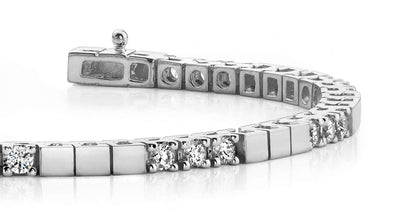 Classic Diamond Block Harmony Diamond Tennis Bracelet with 2.16 ct.(finished) 3.0mm - Luxury Time NYC