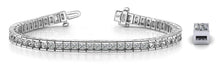 Load image into Gallery viewer, Classic Diamond Box Diamond Tennis Bracelet with 10.50 ct.(finished) 4.0mm - Luxury Time NYC