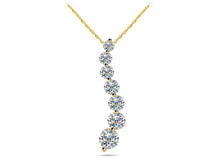 Load image into Gallery viewer, Classic Diamond Journey Necklace Diamond with 0.25 ct.(finished) - Luxury Time NYC