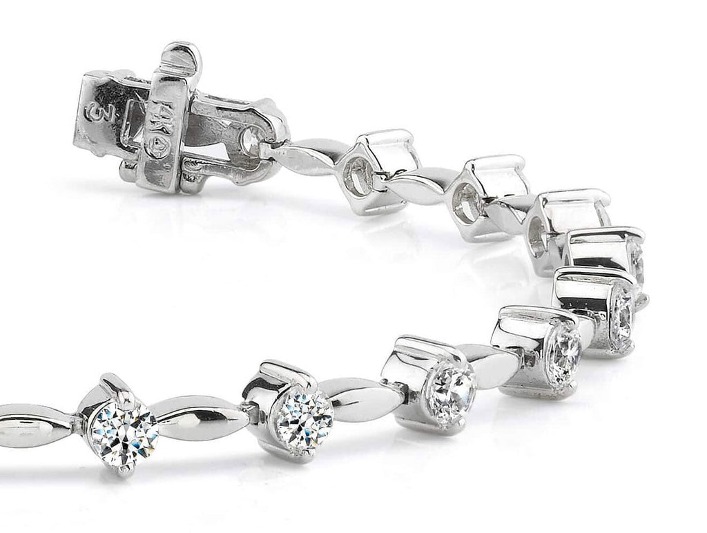 Classic Diamond Link Diamond Bracelet with 3.99 ct.(finished) 3.8mm - Luxury Time NYC