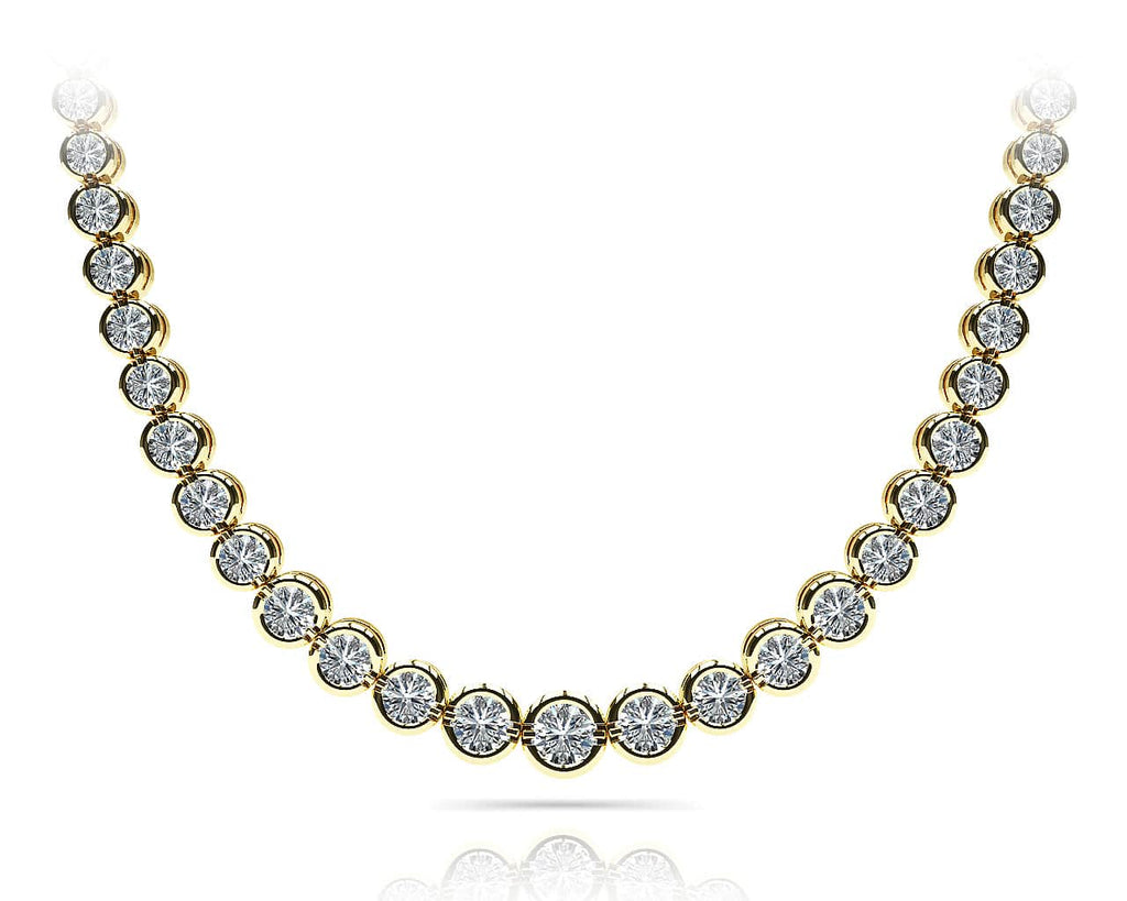 Classic Diamond Strand Diamond Necklace with 5.05 ct.(finished) - Luxury Time NYC