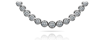 Classic Diamond Strand Diamond Necklace with 7.02 ct.(finished) - Luxury Time NYC