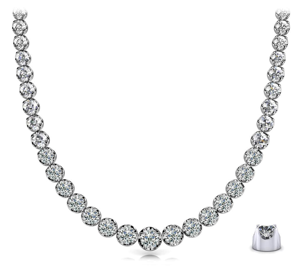 Classic Diamond Strand Diamond with 11.01 ct.(finished) - Luxury Time NYC