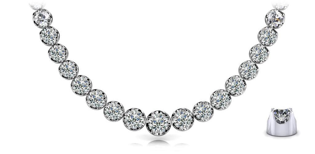 Classic Diamond Strand Diamond with 11.01 ct.(finished) - Luxury Time NYC